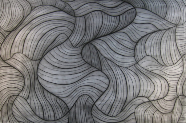 charcoal on paper, 122 x 183 cm (48 x 72 inches)