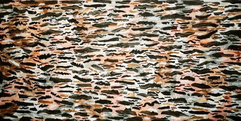 acrylic on paper, 122 x 244 cm (48 x 96 inches)