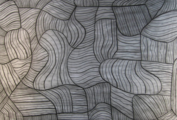 charcoal on paper, 122 x 183 cm (48 x 72 inches)